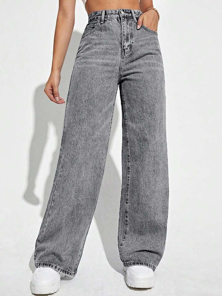 Daze off duty high rise 90's wide leg jeans sweet trip | Trendy Jeans -  Lush Fashion Lounge